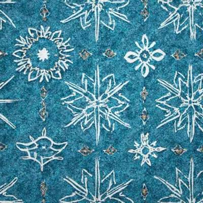 Geometrik Kar Taneli Motiflerle Hexagon Deseni – Güncel Tekstil Tasarımı