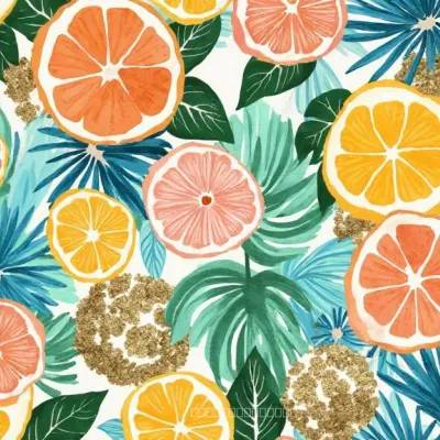 Abstract Luxury Textile Pattern: Hexagon with Leaves | Modern Hexa-Leaf Motif