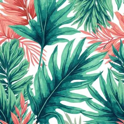 Leaves and Geometric Mandala Textile Pattern – Subtle Gray Leaves Pattern