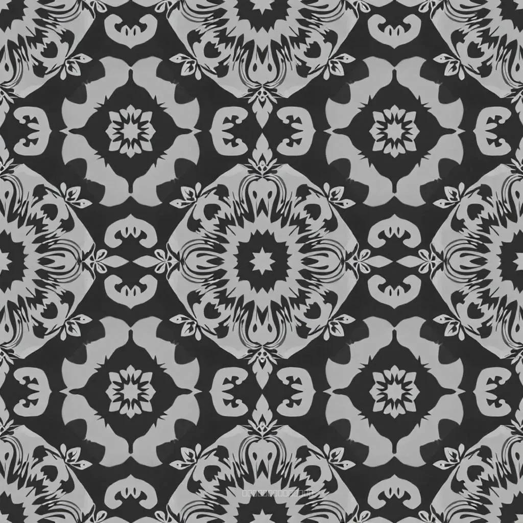 Geometrik ve Çiçek Vurgulu Mandala Deseni – Tekstil Tasarımı