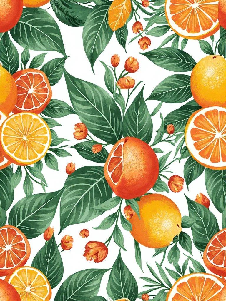 Yapraklar ve Mandala ile Tropikal Canlı Desen – Hafif Tekstil Üretimi